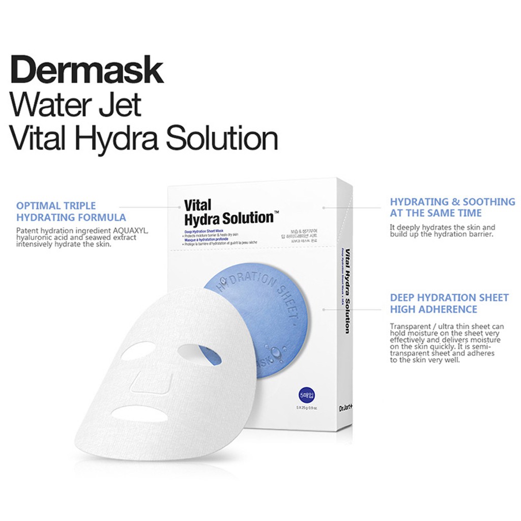 Mặt Nạ Dưỡng Ẩm Chuyên Sâu Dr.Jart  Dermask Water Jet Vital Hydra Solution