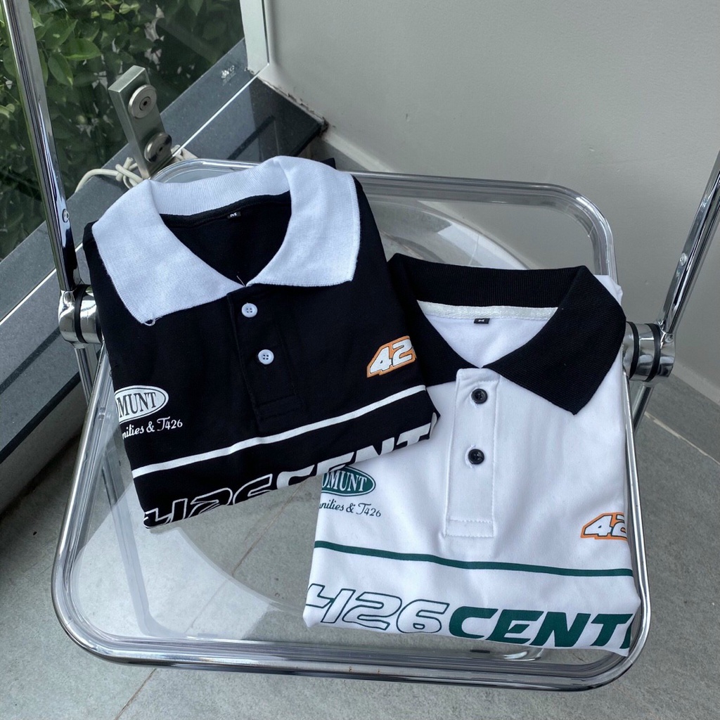 Áo Thun Polo Nam Nữ - Áo Thun Polo F426 Tay Lỡ form unisex (Ảnh Thật)
