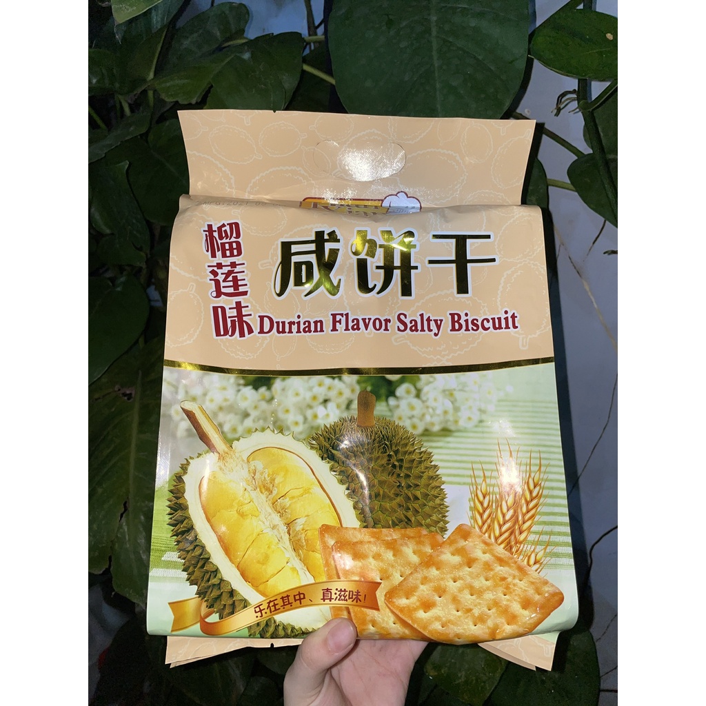 Bánh Quy Ăn Kiêng DianXiang Sầu Riêng Durian Flavor Salty (Gói 408g)