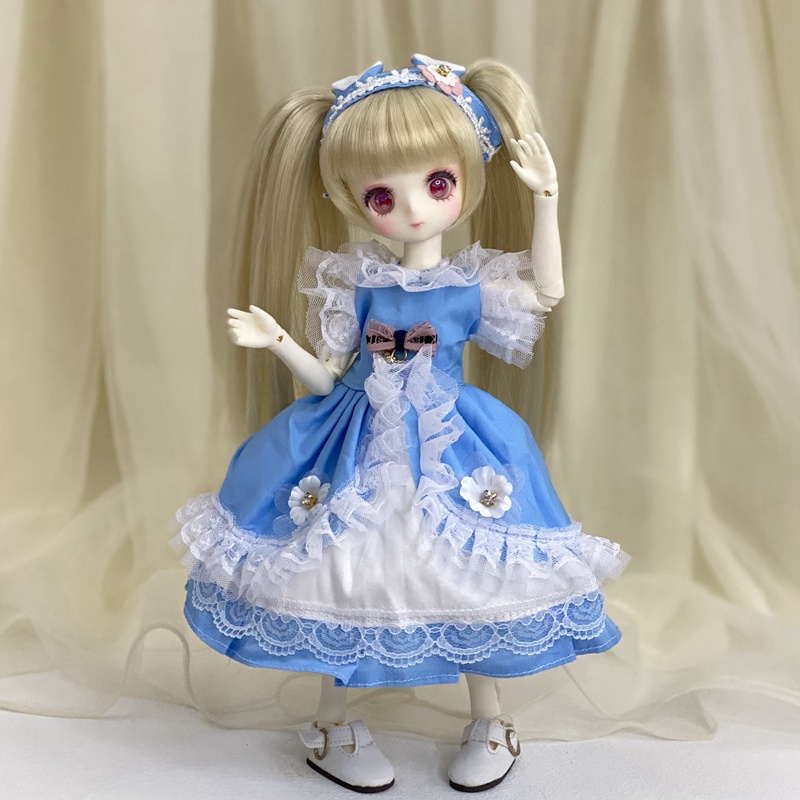 Đầm búp bê cô hầu gái cỡ 1/6 26-30cm