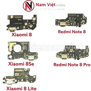 Cụm chân sạc bộ xiaomi 8/ xiaomi 8se / xiaomi 8 lite/ redmi note 8/ redmi note 8 pro