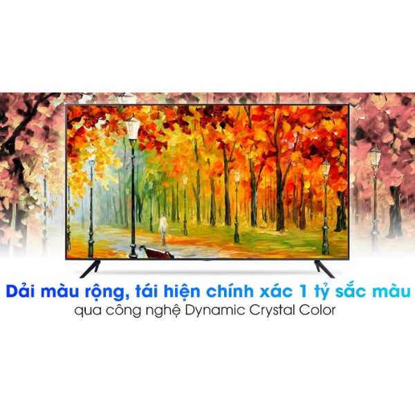 75AU7700 - Smart Tivi Samsung 4K 75 inch UA75AU7700KXXV Crystal UHD, điều khiển bằng giọng nói