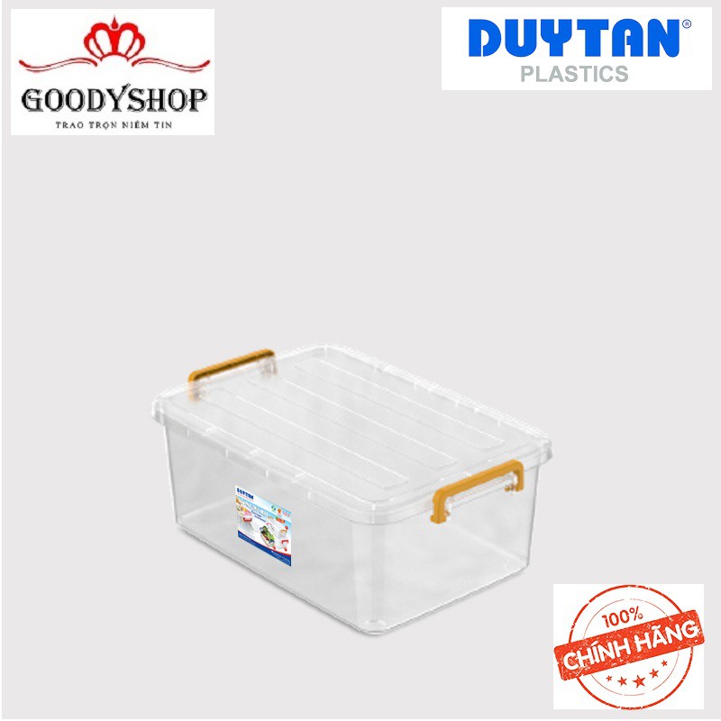 Thùng Nhựa Chữ Nhật Trong Suốt 15 Lít (45.7 x 31.8 x 16.1 cm) No.H116 Của Duy Tân.GOODYSHOP