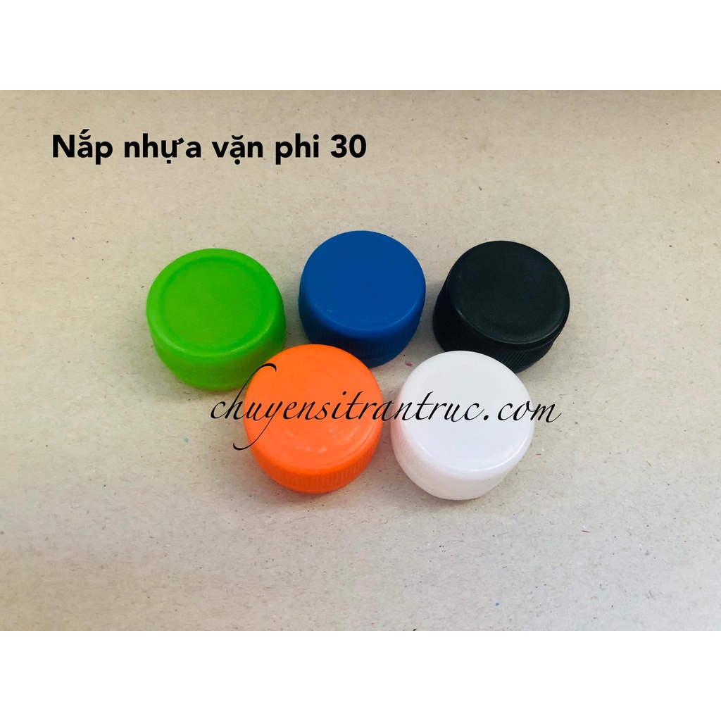 Combo 1000 nắp nhựa phi 30 dành cho chai trà sữa, nước ép