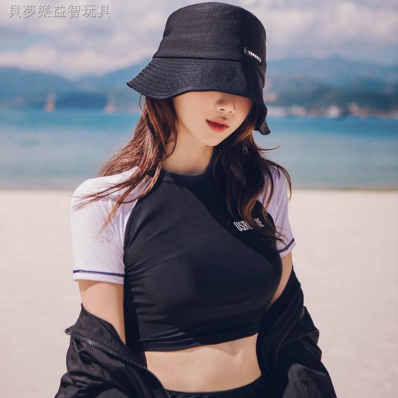 Bộ Đồ Bơi Lưng Cao Ôm Dáng Phong Cách Hàn Quốc Cho Nữ Đen | BigBuy360 - bigbuy360.vn