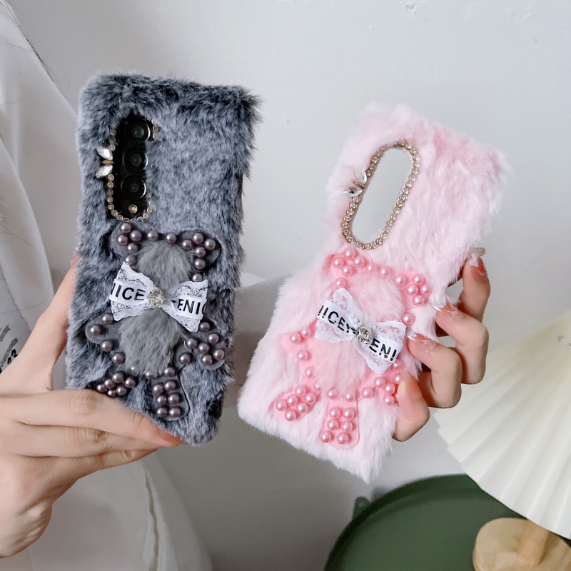 Ốp Điện Thoại Chống Sốc Hình Gấu Bông Dễ Thương Cho Samsung Galaxy Z Fold 3 Flod 4 5G
