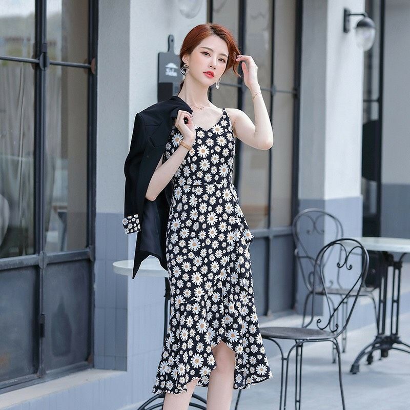 Hàng nhập - Set bộ nữ vest kèm đầm yếm, áo vest kèm đầm ôm