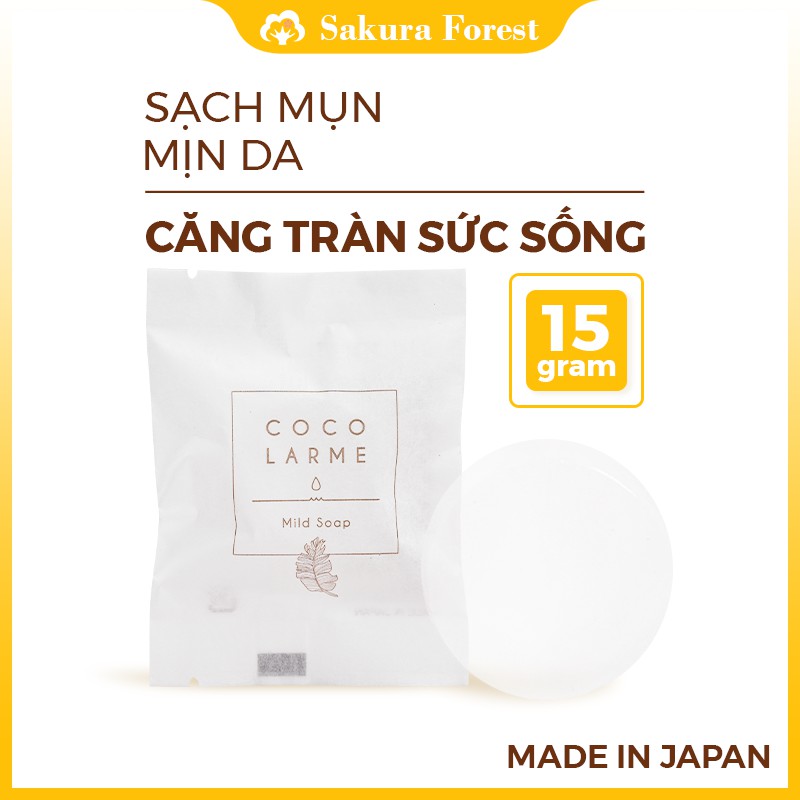 [HB Gift] Xà Phòng rủa mặt COCOLARME Mild Soap 14g