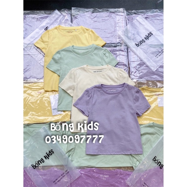 Áo Phông Bé Gái Basic Nhún Vai GÊ
