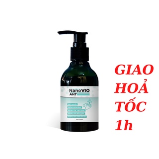Xà phòng rửa tay diệt khuẩn Nano Vio 190ml hương trà xanh dịu nhẹ, ít bọt, không khô da tay