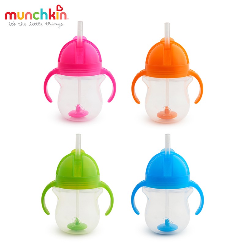 BÌNH HÚT MỌI TƯ THẾ MUNCHKIN - Bình tập uống Munchkin Mỹ 207ml (Nhiều màu) - Cho bé từ 6 tháng