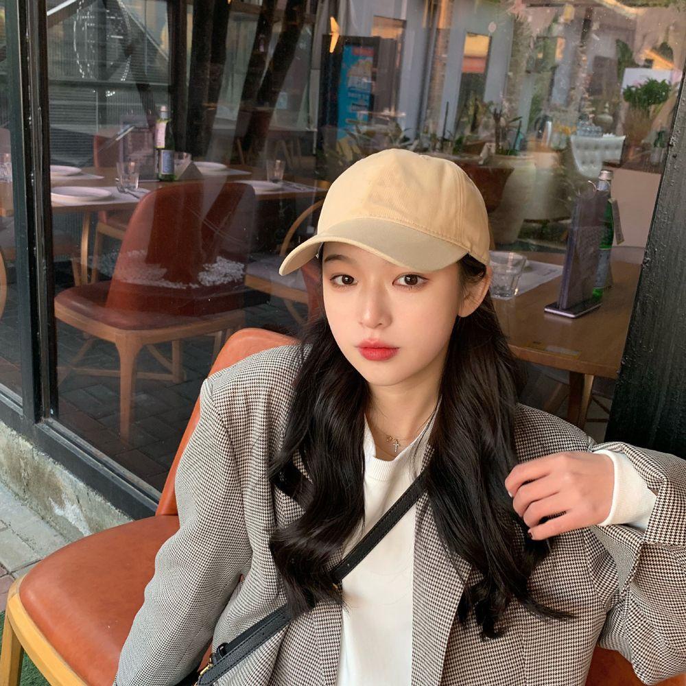 QQMALL Mũ Lưỡi Trai Chống Nắng Vành Cong Phong Cách Hip Hop Dễ Phối Đồ Thời Trang Cho Nữ