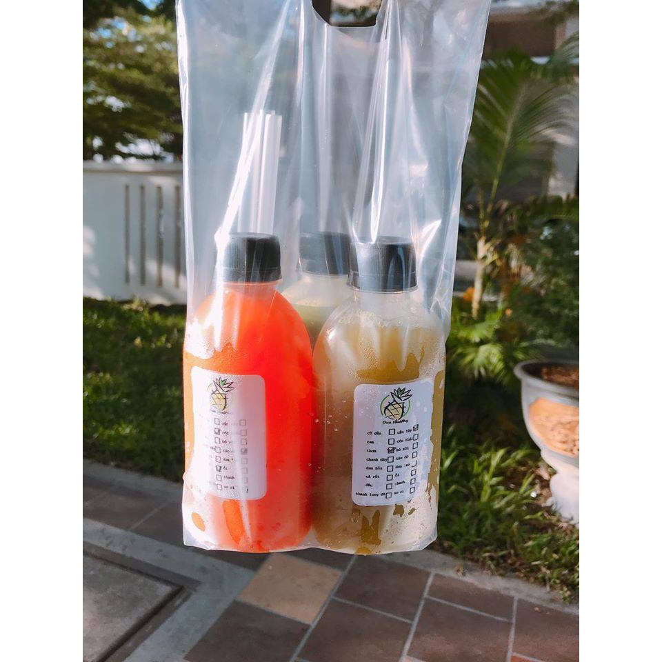 Chai nhựa pet dẹt 250 ml fi 28 nắp đen đựng trà sữa,nước ép