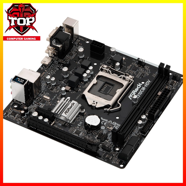 ( Bảo Hành 36 Tháng ) Mainboard ASROCK H310CM DVS (Intel H310, Socket 1151, m-ATX, 2 khe RAM DDR4) - Hành Chính Hãng