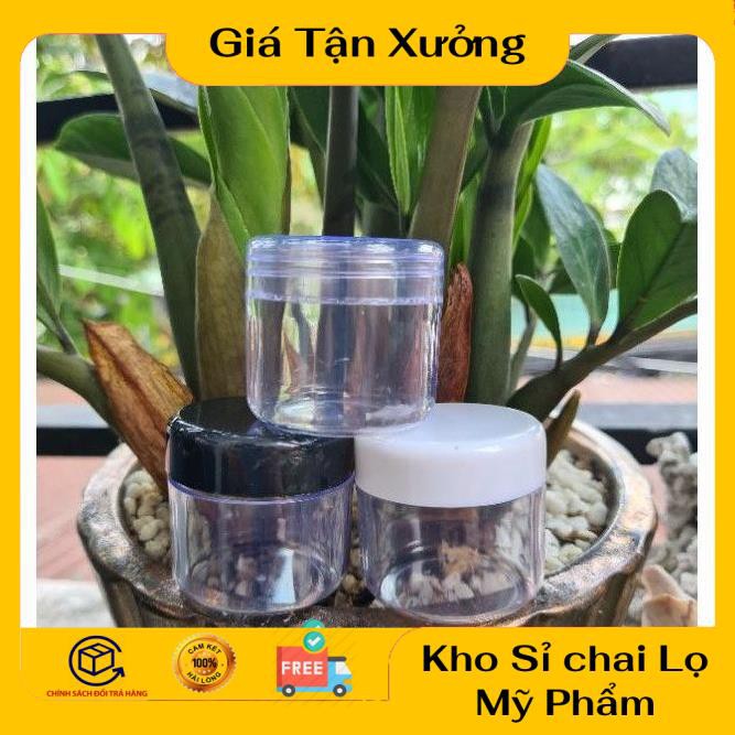 Hủ Đựng Kem ❤ TRÙM SỈ ❤ [100c] Hũ nhựa trong 30g chiết kem, phụ kiện du lịch