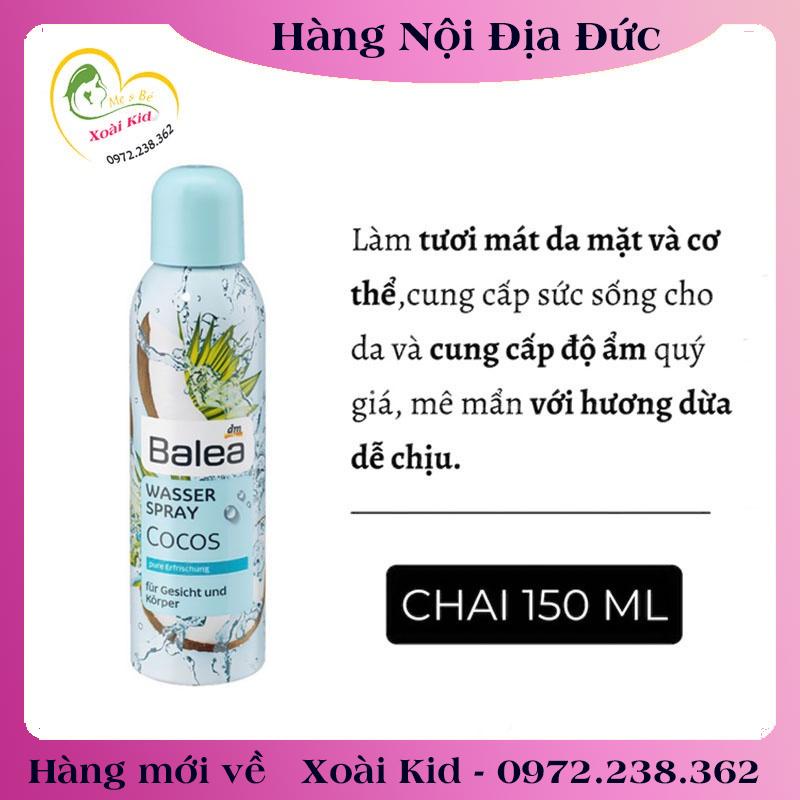 [auth] XỊT KHOÁNG BALEA  AQUA 150ML -NỘI ĐỊA ĐỨC ĐỦ BILL [Hot]