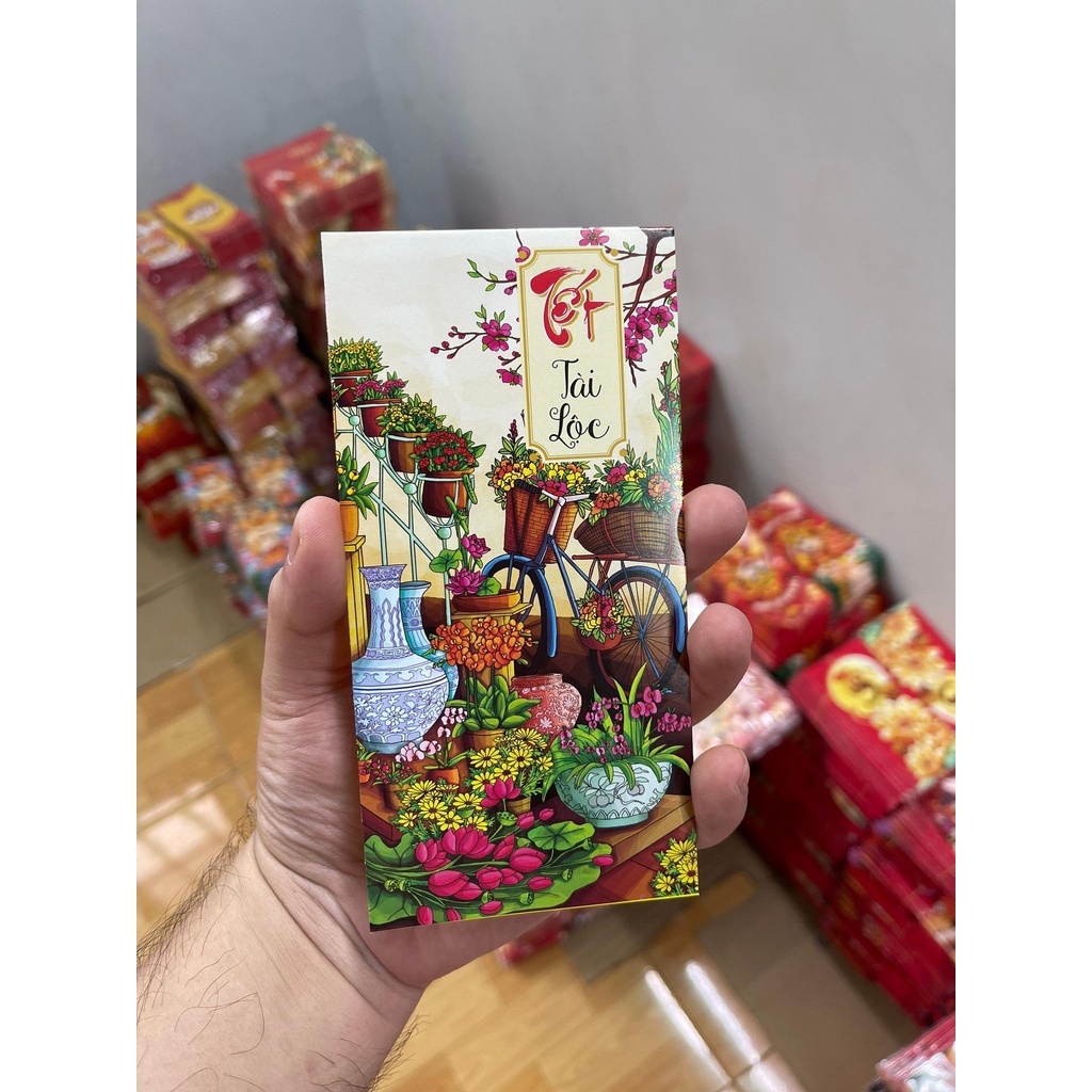 BAO LÌ XÌ TẾT 2022 đủ 15 mẫu cực đẹp sang trọng giấy C150 dày dặn