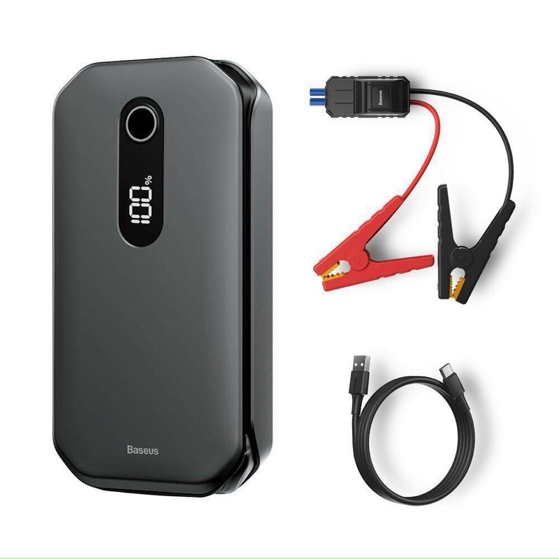 Bộ kích nổ ô tô xe hơi khẩn cấp Baseus Super Energy Car Jump Starter Pro CRJS03 Kiêm Pin Dự Phòng 12000mAh