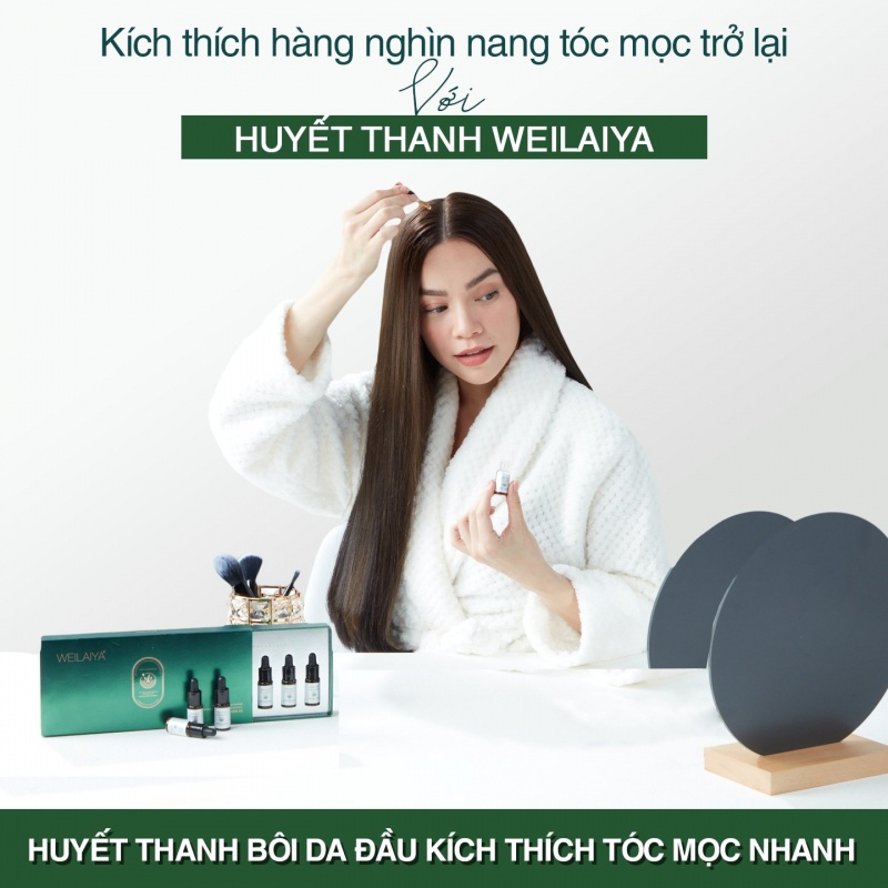 [1 HỘP 8 LỌ] Huyết thanh Serum Weilaiya Hỗ Trợ Mọc Tóc