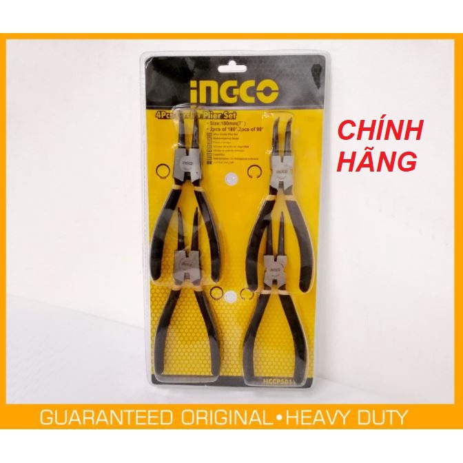 ĐỒ NGHỀ INGCO Bộ 4 kềm mở phe HCCPS01180 (Cam kết Chính Hãng 100%)