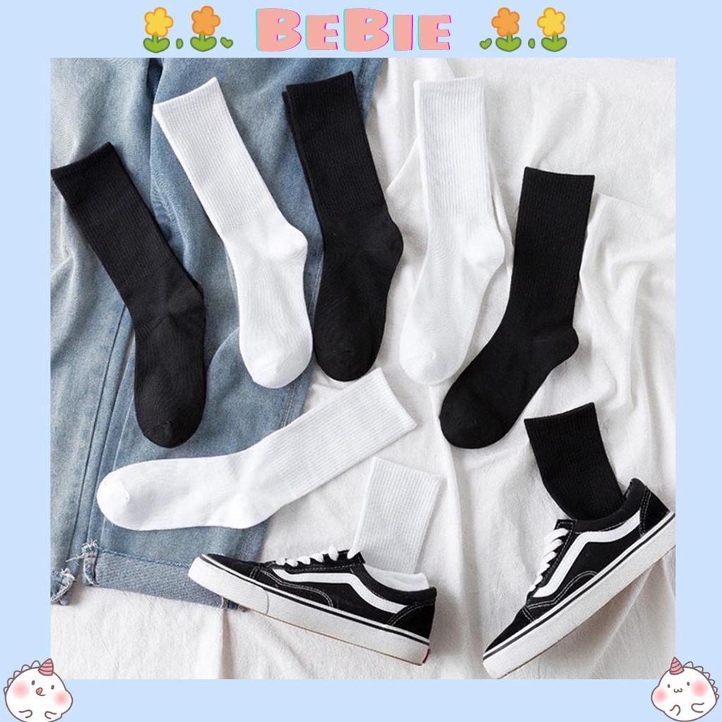 Tất trắng nữ cổ cao dễ thương phong cách Hàn Quốc BP427- BeBie