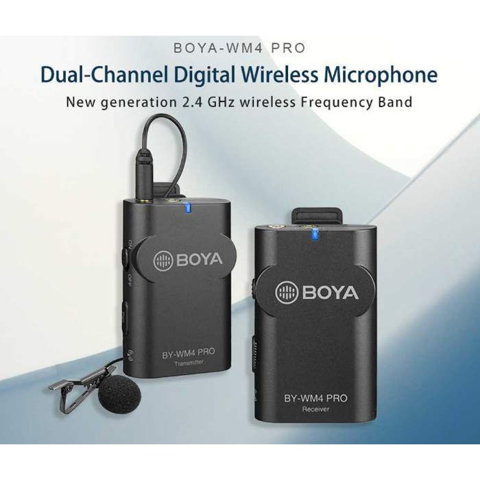 Micro không dây cho điện thoại, máy ảnh Boya BY-WM4 Pro, WM4 Pro K2 chính hãng