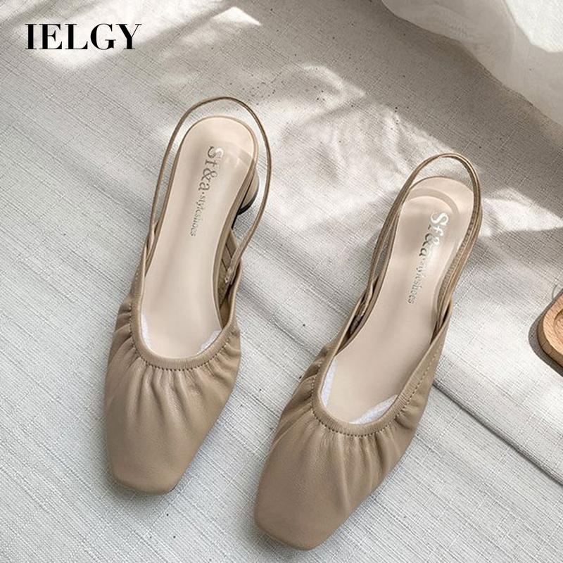 Xăng đan Mũi Vuông Không Gót Thời Trang Cho Nữ