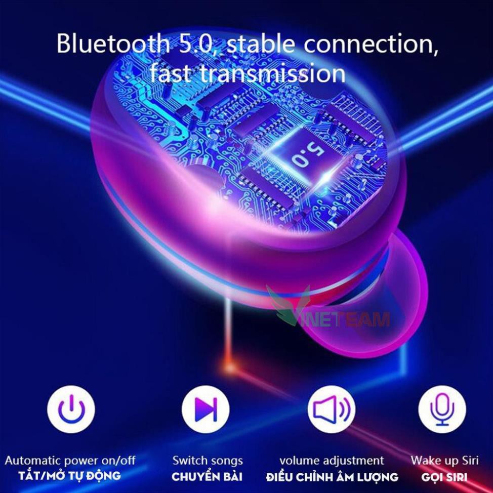 Tai Nghe Bluetooth Amoi F9 Pro V3, Tai Nghe Nhạc Kiêm Sạc Dự 280 Giờ, Nút Cảm Biến, Full Bass Treble | WebRaoVat - webraovat.net.vn