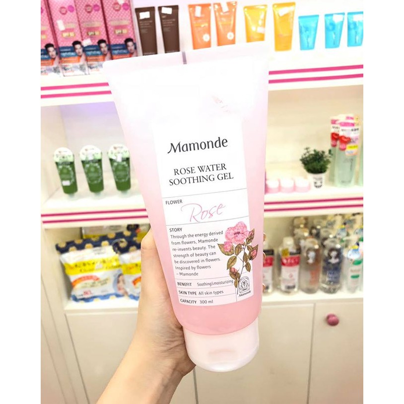 Gel dưỡng ẩm đa năng cho da và tóc Mamonde Rose Water Soothing Gel 300ml