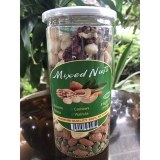 Mix 6 loại Hạt Dinh Dưỡng [Macca+Óc chó vàng + Đỏ+Hạt Điều+Hạnh Nhân+Hạt bí] [Hũ 500gr]