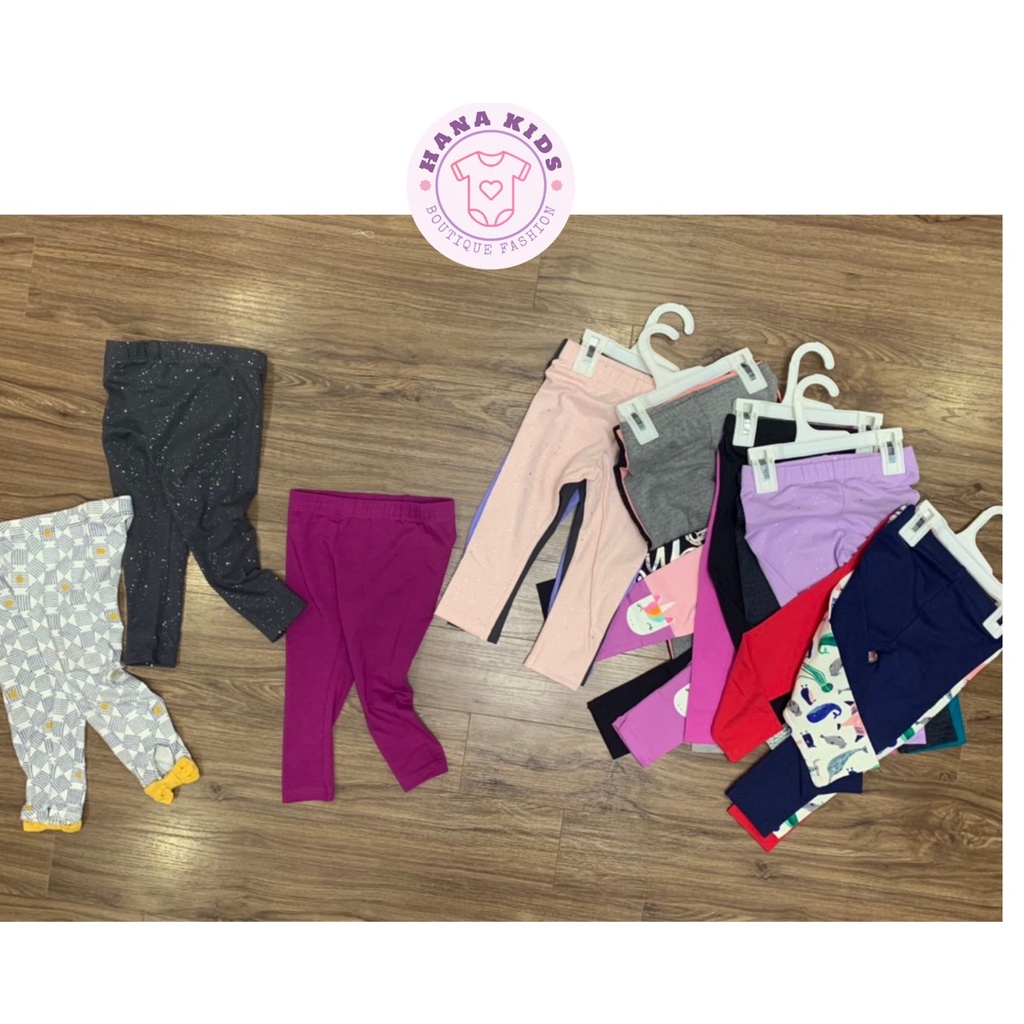 Quần legging xuất dư cho bé gái (12m-5tuoi), quần legging dài thoải mái cho bé