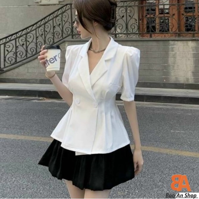 Sét bộ nữ áo vest + chân váy bí siêu hót | BigBuy360 - bigbuy360.vn