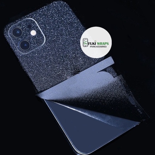Tấm dán skin FULL Màu Black Diamond Matte Dành cho 14promax, 13prm , 12prm , 11prm , ip11 , ip12 , ip13  - FukiShop