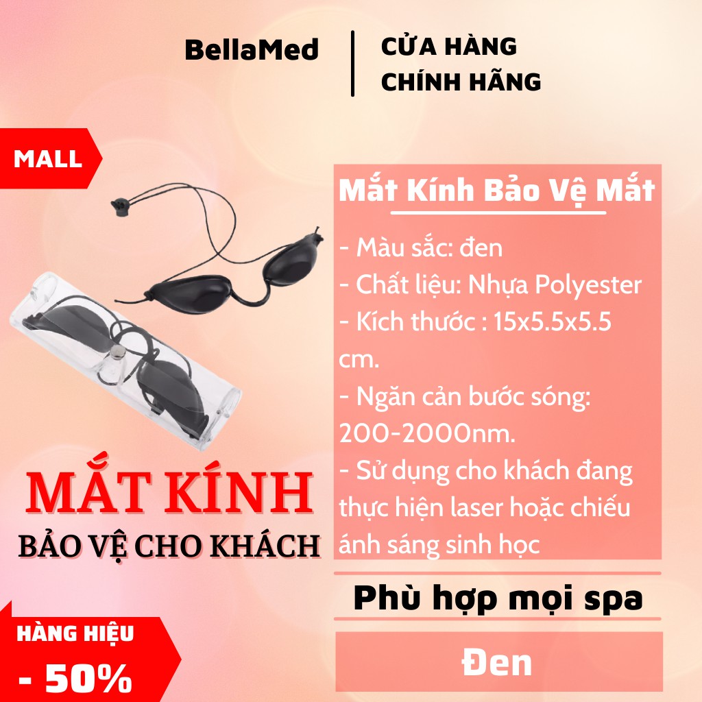 Kính Đen Bảo Vệ Mắt Dùng Trong Spa-Mắt Kính Spa