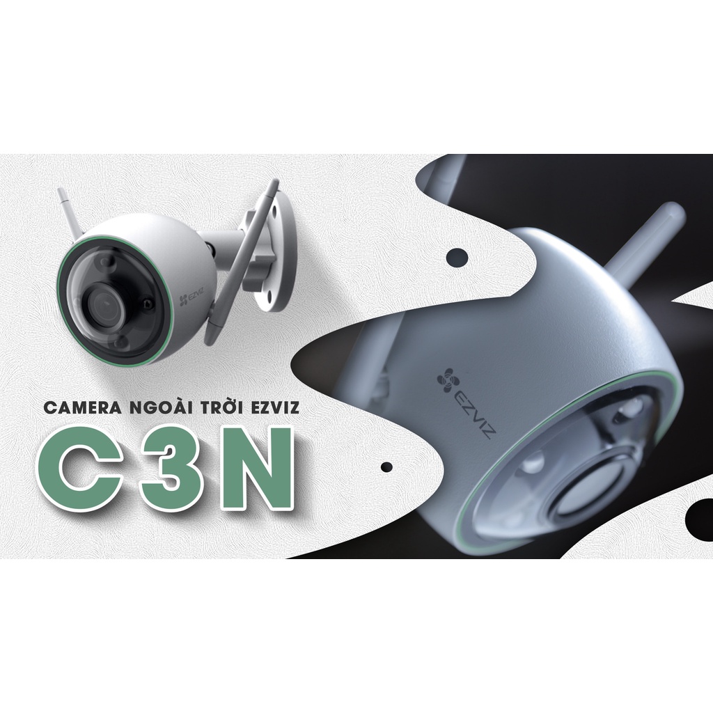 Camera ngoài trời Ezviz C3N 2Mp 1080p có màu ban đêm ,Có AI _ Hàng chính hãng