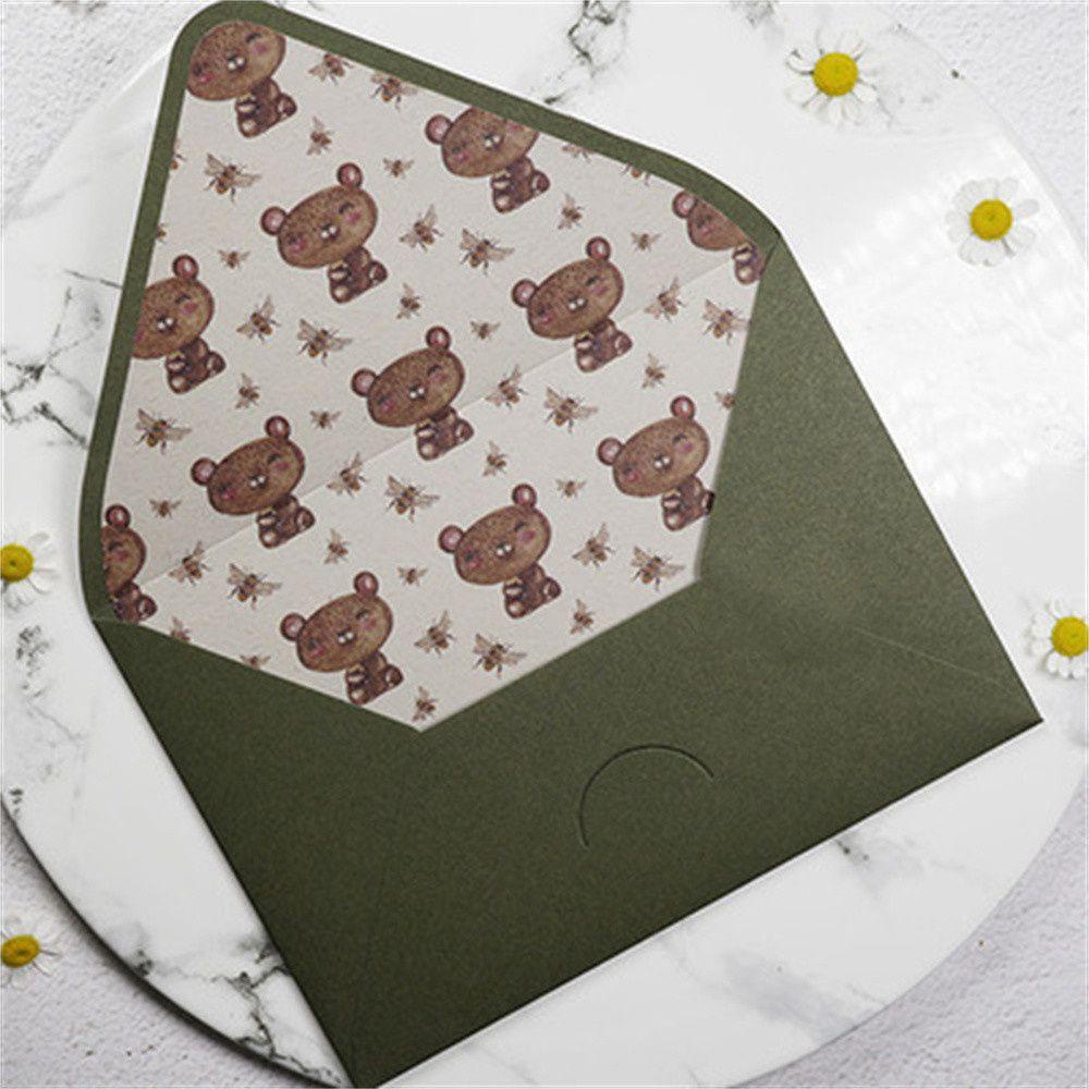 Thiệp Giấy In Hình Quả Bơ Màu Xanh Lá DIY