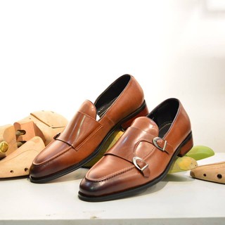 Giày Double Monkstrap Loafer BTAHOME cao cấp LX 226-2