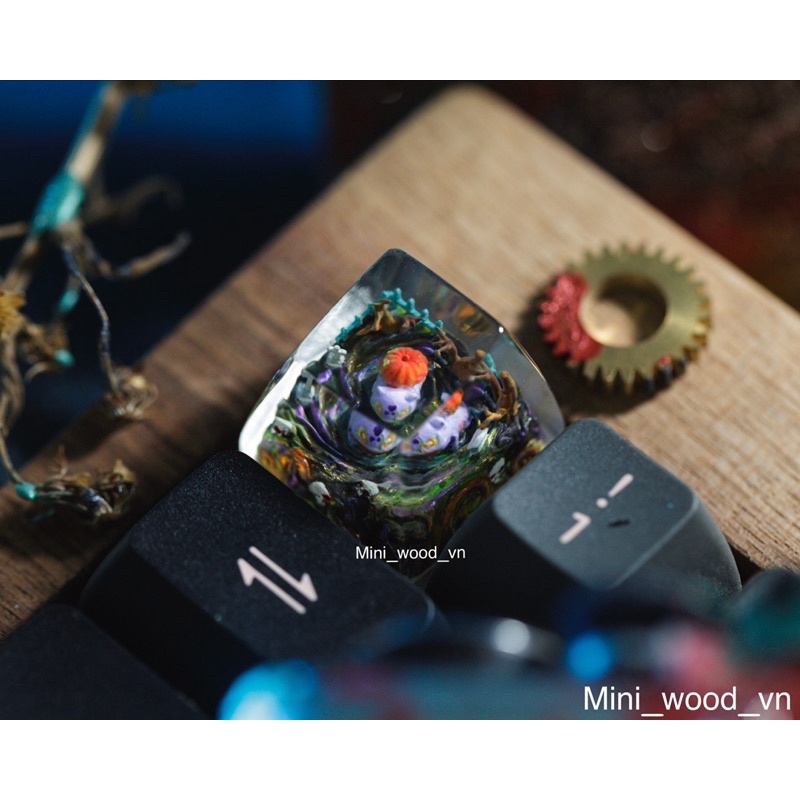 Nút bàn phím cơ Halloween Pokemon.Keycap resin Halloween Pokemon.Keycap artisan