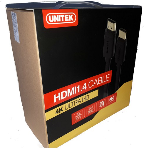 Dây cáp HDMI dài 10m -> 20m Unitek kết nối máy tính với tivi, máy chiếu, camera