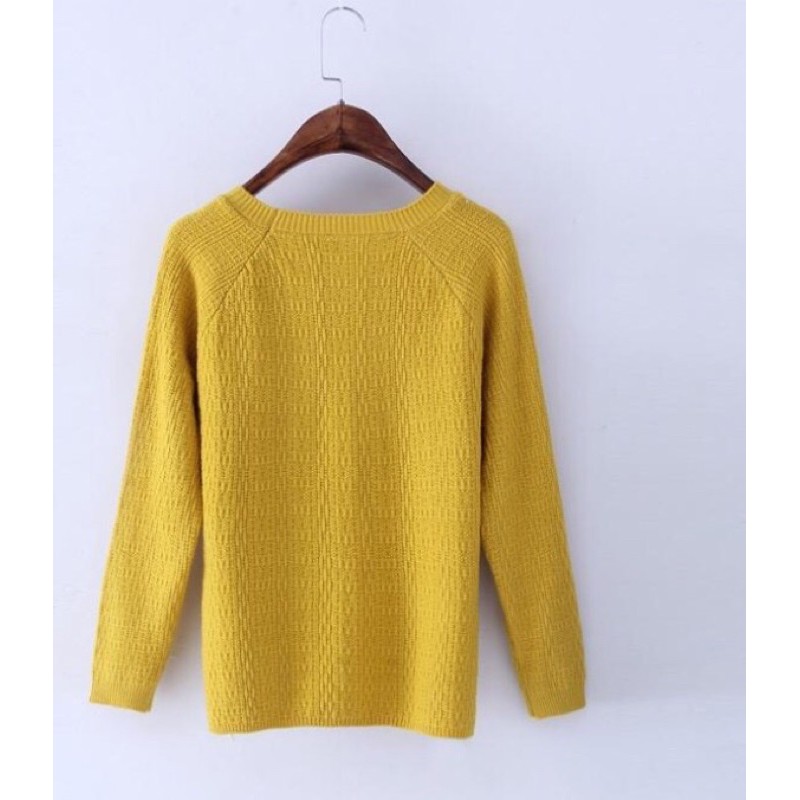 Áo len nữ Hàn quốc  kèm dây cột nơ xinh xắn A16