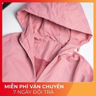 Áo gió nữ 2 lớp lót lưới 💝 freeship 💝 áo gió chống nước