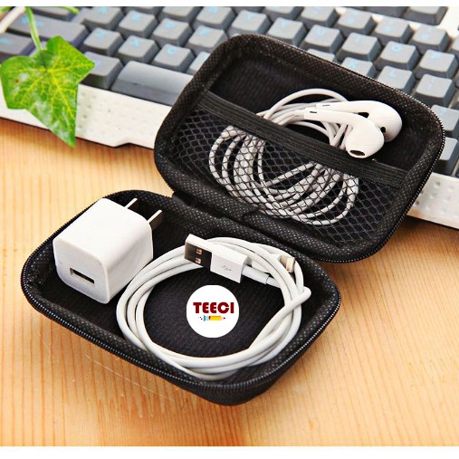 &lt;Video Review&gt; Bao Bob Hộp Đựng Tai Nghe Phụ Kiện Có Khóa Kéo Chống Bụi Lưới Chống Rối Bỏ Túi 8x8x3cm U164