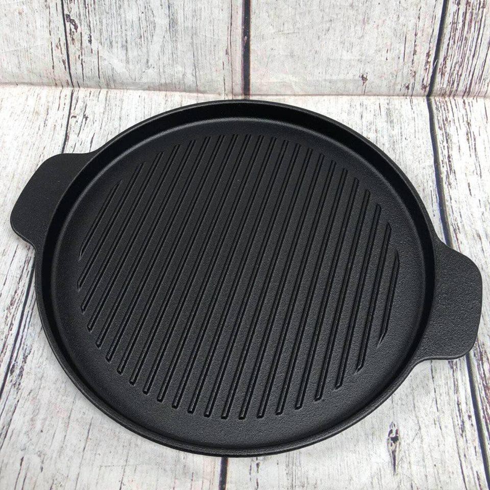 Chảo gang nướng 26cm Rapido Cast Iron Grill dùng bếp từ