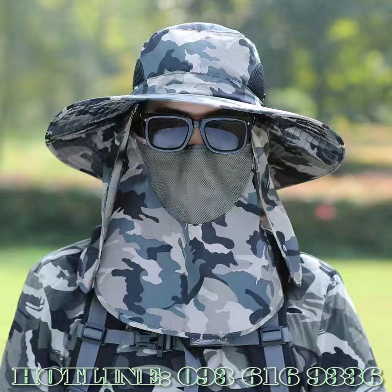 Nón Mũ Chống Nắng 💎𝐅𝐑𝐄𝐄𝐒𝐇𝐈𝐏💎 Nón Rộng Vành Đi Câu Đi Phượt Làm Việc Ngoài Nắng chống tia UV - slc.vn