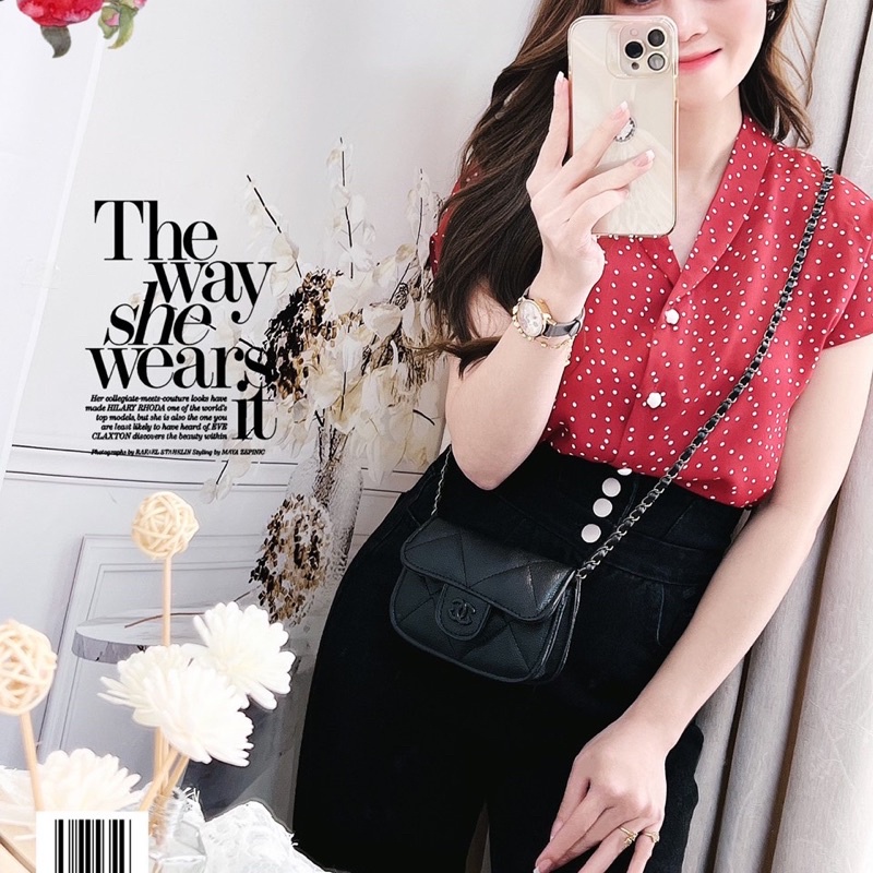 Áo sơ mi cộc tay G425 có bigsize đi học hay công sở đều hợp thời trang - GEM Fashion