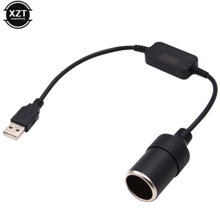 Dây cáp chuyển đổi cổng usb sang 12v 5v 2a cho xe ô tô