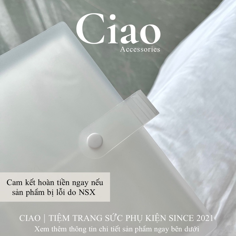 [CHỐNG OXY HOÁ] Bìa đựng PVC bảo quản trang sức phụ kiện chống oxy hoá tiện lợi Ciao accessories