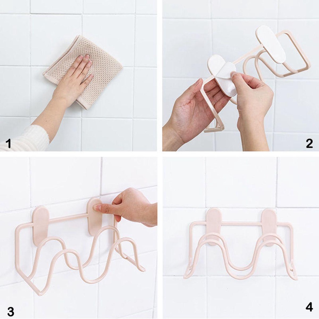 Giá Treo Dép Hai Tầng Gắn Tường Tiện Lợi