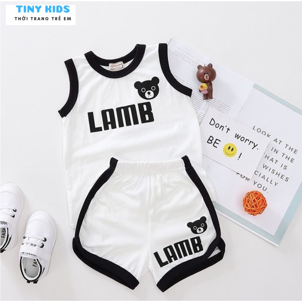 Áo thun trẻ em cộc tay xuất xin, bộ áo phông bé trai cotton Tiny kids từ 6-28kg