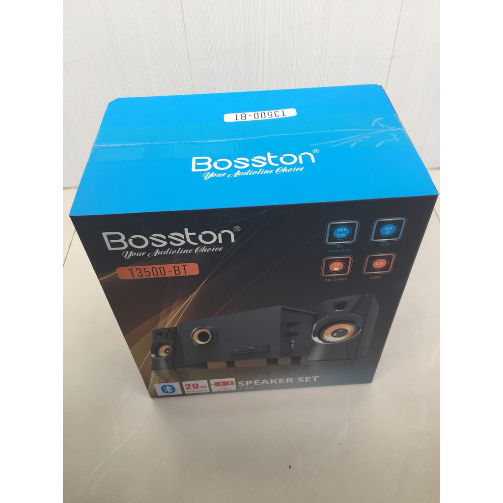 [Mã ELFLASH3 hoàn 10K xu đơn 20K] Loa vi tính 2.1 Bosston T3500-BT tích hợp Bluetooth Usb thẻ nhớ âm thanh mạnh mẽ - | BigBuy360 - bigbuy360.vn